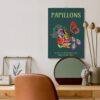 Art Deco Butterfly Wall Calendar