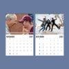 Two spiral-bound wall calendars showing November and December 2027