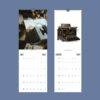 2027 wall calendar featuring vintage typewriter photographs