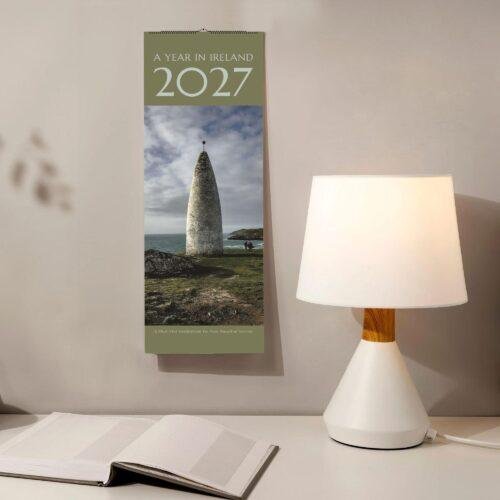 2027 A Year in Ireland wall calendar with Irish landmark