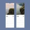 2027 wall calendar featuring Irish coastal cliffs photography
