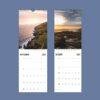 2027 wall calendar showing September and October Ireland landscapes