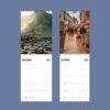 2027 wall calendar showing November and December Ireland scenes