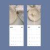 2027 wall calendar March April minimalist ceramic plates design
