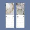 2027 wall calendar July August minimalist ceramic photo
