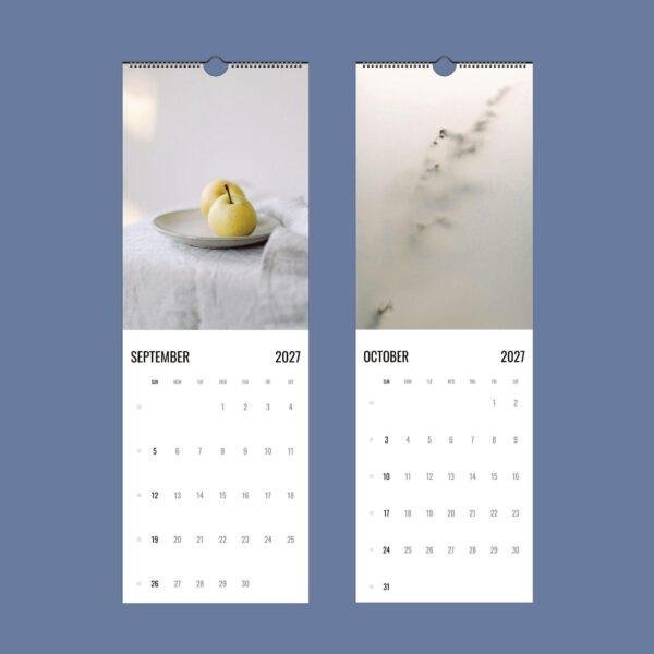 2027 wall calendar showing September and October months