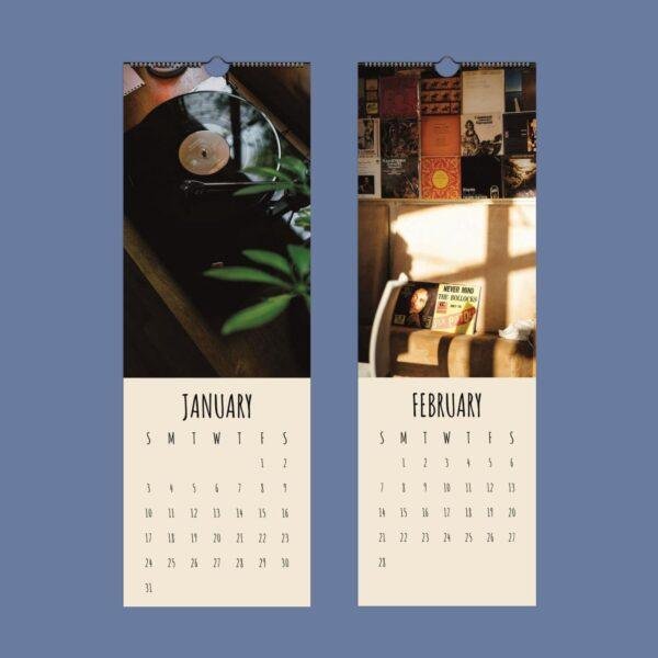 Record Player Wall Calendar