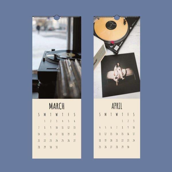 Record Player Wall Calendar