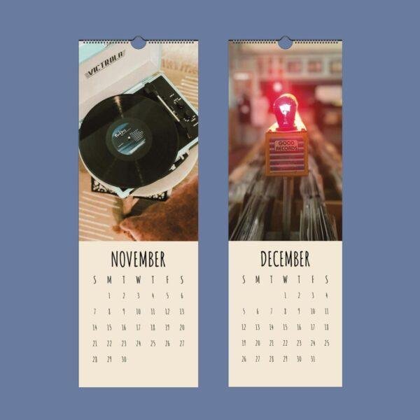 Record Player Wall Calendar