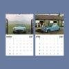 2027 Jaguar classic car wall calendar March and April