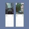 2027 wall calendar featuring vintage Soviet vehicles for March and April