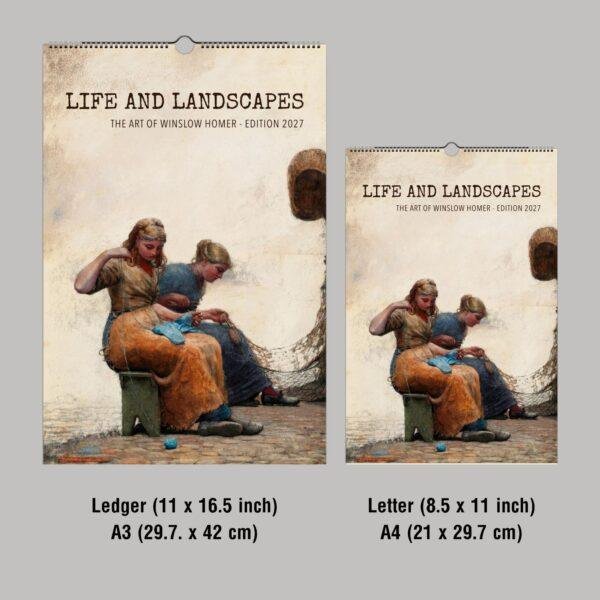 Winslow Homer 2027 art calendar in two sizes