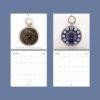 2027 wall calendar featuring antique pocket watches September October