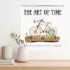 The Art of Time 2027 wall calendar with golden bicycle clock