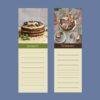 January and February cake-themed monthly planner pages