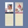 July and August cake-themed decorative notepad pages