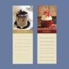 September and October dessert calendar notepad pages