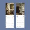 2027 wall calendar featuring classic interior paintings for May and June
