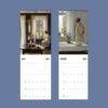 2027 wall calendar featuring classical paintings of women indoors