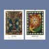 2027 wall calendar featuring folk art illustrations for July and August
