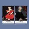 Two 2027 wall calendars featuring American folk art portraits