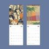 2027 wall calendar showing May and June artistic illustrations