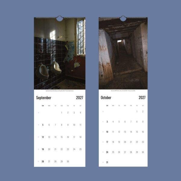 2027 wall calendar featuring abandoned urban exploration photography