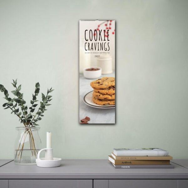 Cookie Cravings 2027 wall calendar with chocolate chip cookies