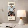 Timeless Typing 2027 vintage typewriter wall calendar on desk
