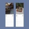 2027 vintage typewriter wall calendar showing May and June