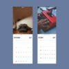 2027 wall calendar featuring vintage typewriter photography