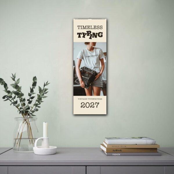 Timeless Typing 2027 vintage typewriters wall calendar display