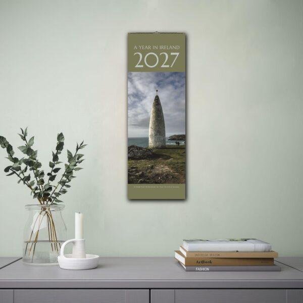 2027 A Year in Ireland wall calendar with ancient stone monument