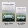 Grace Space Pace 2027 classic car wall calendar two sizes