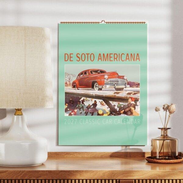 De Soto Americana 2027 Classic Car Calendar on wall