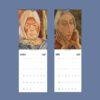 2027 wall calendar featuring classic portrait paintings for March and April