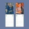 2027 wall calendar featuring two classic painting artworks