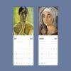 2027 wall calendar featuring classic portrait paintings for July August