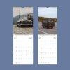 2027 wall calendar featuring vintage Soviet vehicles May June