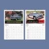 2027 vintage British classic car wall calendar March April