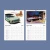 2027 vintage classic car wall calendar November December pages
