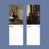 2027 wall calendar featuring classic interior paintings for January February