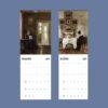 2027 wall calendar featuring classic interior paintings for November December
