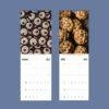 2027 wall calendar featuring baked goods for March and April