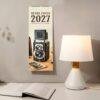 Retro Focus 2027 wall calendar featuring historic vintage camera