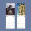 2027 wall calendar featuring abandoned locations March April