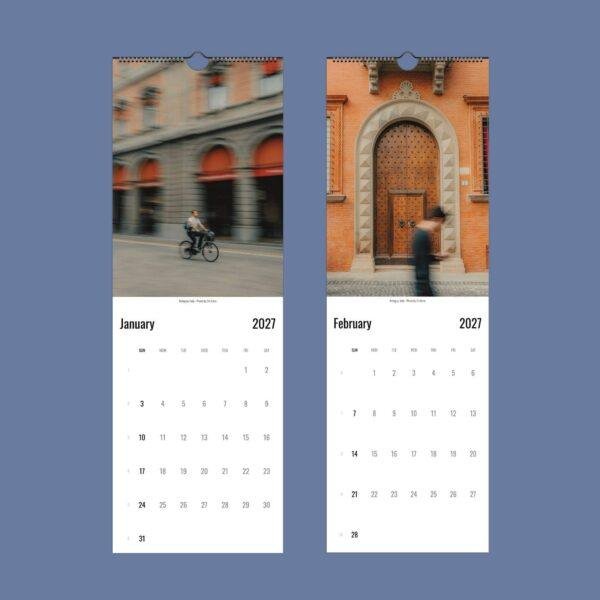 2027 wall calendar featuring Bologna Italy photography