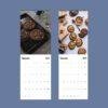 2027 wall calendar November December with cookie photos