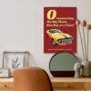 American Motors 2027 calendar with classic yellow muscle car