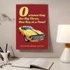 2027 American Motors wall calendar featuring classic yellow muscle car